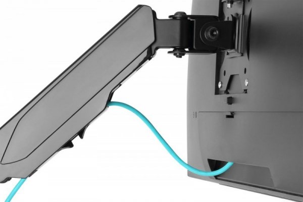 Digitus Uchwyt ścienny pojedynczy, 1xLCD, max. 32&quot;, max. obciążenie 8kg, ze sprężyną gazową, obrotowy