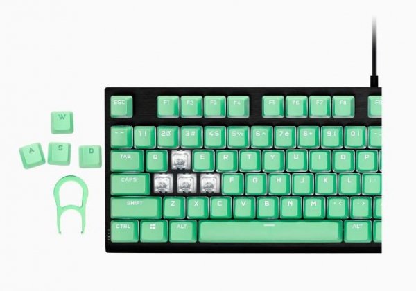 Corsair Zestaw do modyfikacji klawiszy PBT Double-Shot Pro Mint