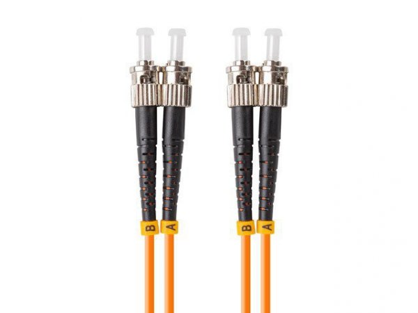 Lanberg Patchcord światłowodowy MM ST/UPC-ST/UPC DUPLEX 3.0MM OM2 50/125 LSZH 10m pomarańczowy