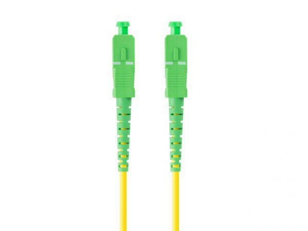 Lanberg Patchcord światłowodowy SM SC/APC-SC/APC SIMPLEX 3.0MM LSZH G657A1 2m żółty
