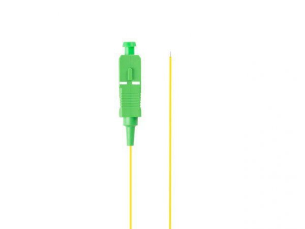 Lanberg Pigtail SM SC/APC Semi Tight 9/125 G657A1 2M żółty