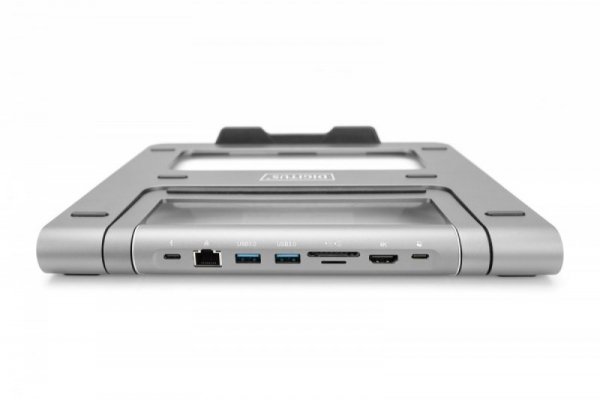 Digitus Podstawka pod notebooka z odłączaną stacją dokującą, USB-C, 7 portów