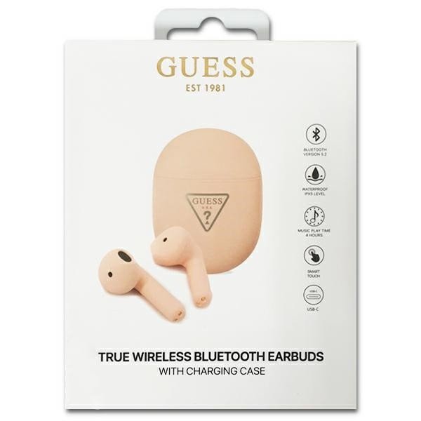 GUESS Słuchawki Bluetooth TWS GUTWST82TRP Różowe