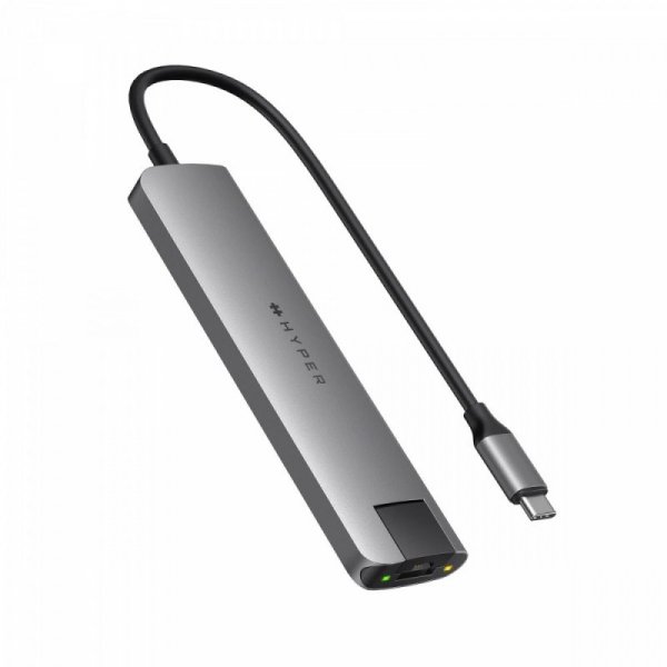 HyperDrive Koncentrator USB Slab 7-in-1 USB-C HUB - Grey