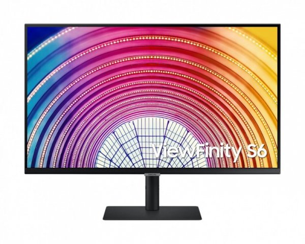 Samsung Monitor 32 cale ViewFinity S6 VA 2560x1440 WQHD 16:9 1xHDMI  1xDP 3xUSB 3.0, 1xUSB 2.0 5ms HAS+PIVOT płaski 3 lata on-si