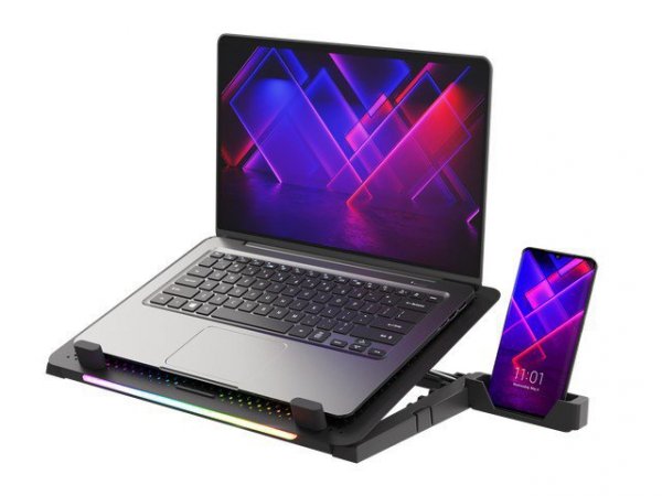 Natec Podstawka pod notebook Genesis Oxid 450 RGB  15.6&#039;&#039;
