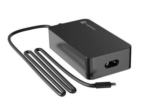 Natec Zasilacz Laptop Grayling USB-C 65W do laptopów, tabletów, telefonów