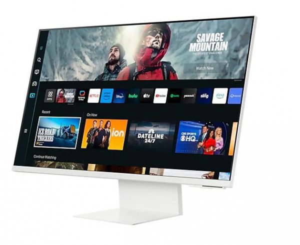 Samsung Monitor 32 cale SMART M8 VA 3840x2160 UHD 16:9 1xHDMI 1xUSB-C (65W) 2xUSB 2.0 4ms(GTG) WiFi/BT HAS+PIVOT Webcam głośniki