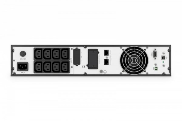 Digitus Zasilacz awaryjny UPS Online Rack 19&quot; LCD, 1000VA/1000W, 2x12V/9Ah, 8xC13, USB, RS232, RJ45