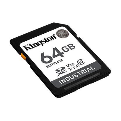 Kingston Karta pamięci SD 64GB Industrial C10 UHS-I U3 V30 A1 pSLC