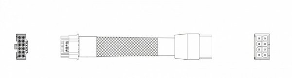 PNY Kabel zasilający QSP-PWSUP16PPCIE300W