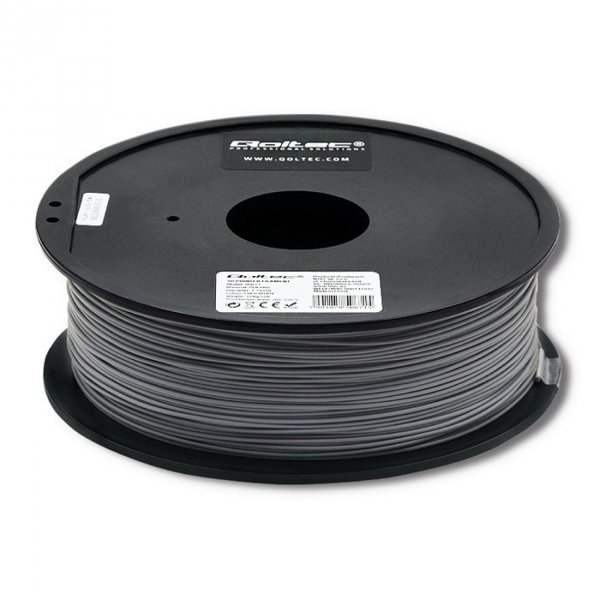 Qoltec Profesjonalny filament do druku 3D | ABS PRO | 1.75mm | 1kg | Szary