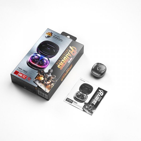 WEKOME Słuchawki bezprzewodowe  VB02 Gaming Series - Bluetooth V5.0 TWS z etui ładującym (Tarnish)