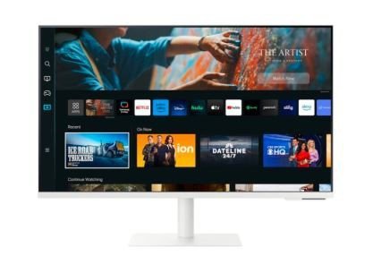 Samsung Monitor 27 cali SMART M7 VA 3840x2160 UHD 16:9 1xHDMI 2x USB 2.0 1xUSB-C (65W) WiFi/BT 4ms(GTG) głośniki płaski biały 2Y