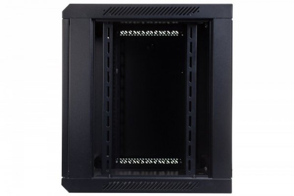Digitus Szafa sieciowa wisząca 19 cali 9U rack 600x600, drzwi szyba, niedzielona, niezłożona, Czarna