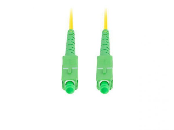 Lanberg Patchcord światłowodowy sm sc/apc-sc/apc simplex 3.0mm lszh g657a1 5m żółty