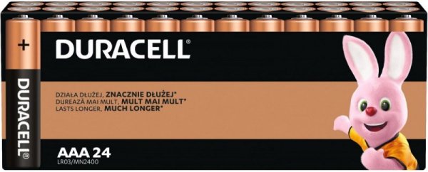 Duracell Baterie Basic AAA/LR3 Blister 24 sztuki