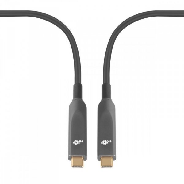 TB Kabel video USB C-C optyczny 4K hybryda 5m