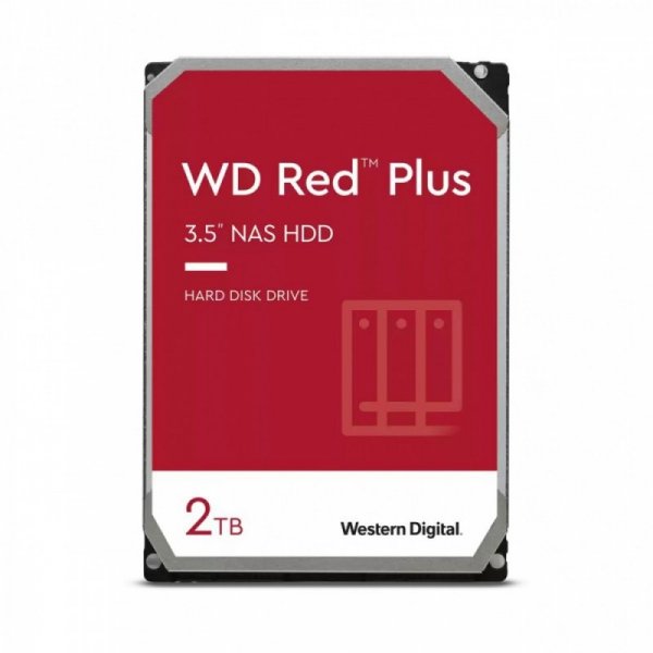 Western Digital Dysk twardy WD Red Plus 2TB 3,5 CMR 64MB/5400RPM