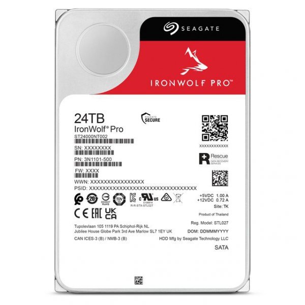 Seagate Dysk IronWolf Pro 24TB 3,5&#039;&#039; SATA ST24000NT002