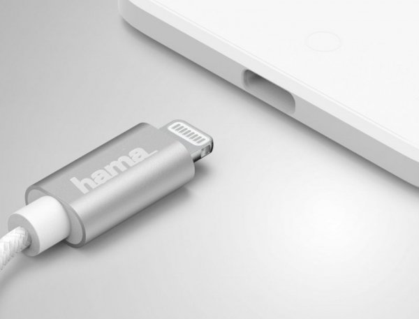 Hama Adapter Audio lightning 3,5mm jack wtyk Biały