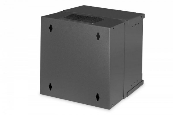 Digitus Szafa sieciowa wisząca 10 cali 6U, SOHO PRO 324 x 316 x 298 mm, nośność 60kg, drzwi szyba, niezłożona, Czarna