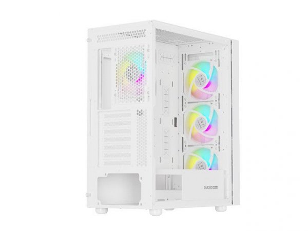 Natec Obudowa Genesis Diaxid 605 ARGB MIDI TOWER USB-C Biała