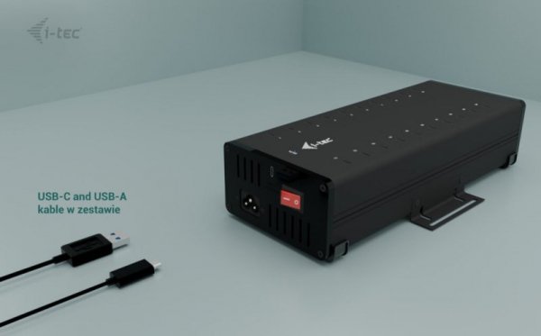 i-tec i-tec USB-C/USB-A Metal Charging + data HUB 15W per port 20x USB-C