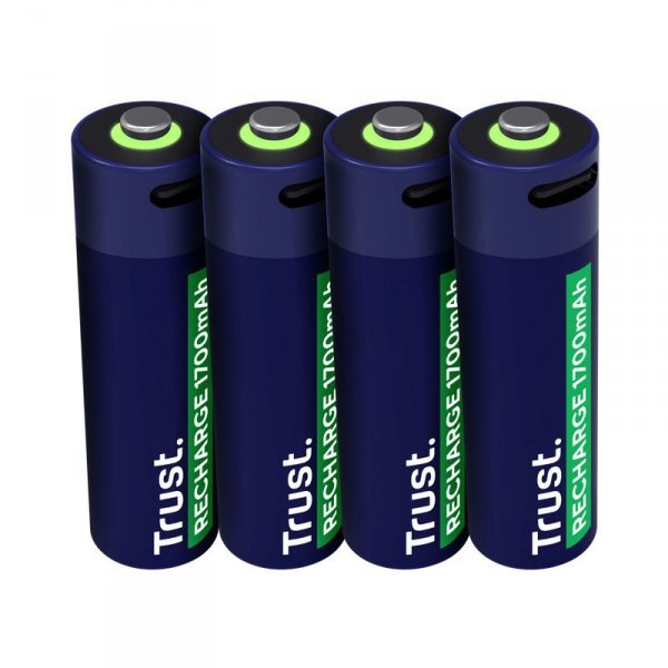 Trust Baterie akumulatory AA USB-C 4 sztuki