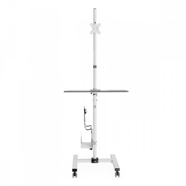 Maclean Stand wózek do monitora CPU na kółkach MC-793 W Biały