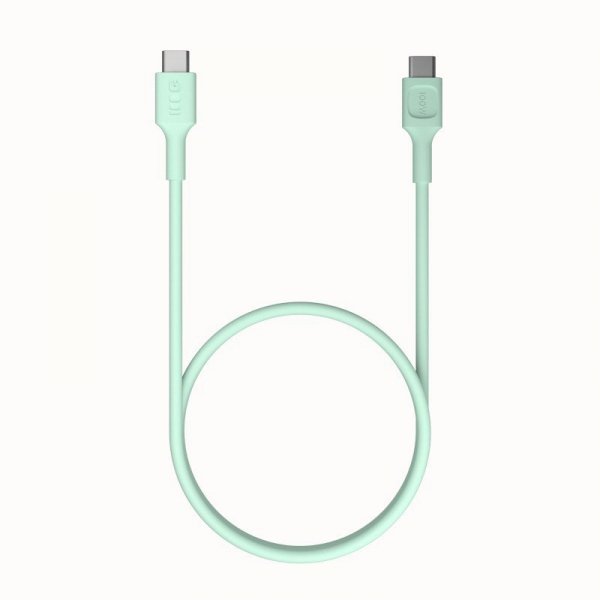 Green Cell Kabel USB-C-USB-C PowerFlex 100W silikonowy 1.2m zielony