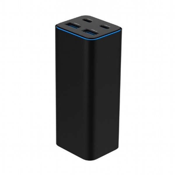 Gembird Ładowarka uniwersalna 100W GaN 2xUSB-A 2xUSB-C szybkie ładowanie czarna