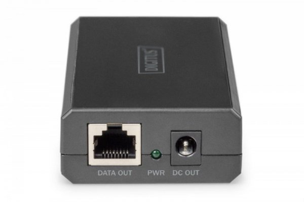 Digitus Gigabit Ethernet Splitter PoE++ 802.3af/at/bt RJ45/DC 12V/4,2A lub 24V/2.1A 50W dla urządzeń bez PoE