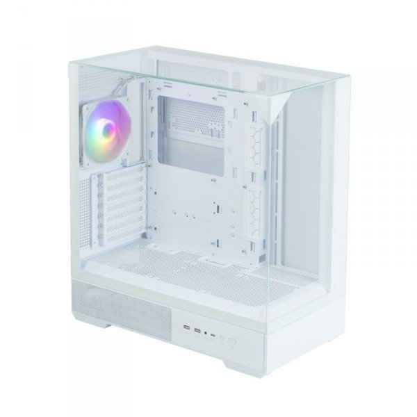 Zalman Obudowa P40 Prism Mid-Tower szkło hartowane biała