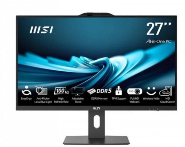 MSI Komputer All-in-One PRO AP272P 14M-879EU WIN11PRO/IC5-14400/16GB/500GB/UMA/27 cali/czarny