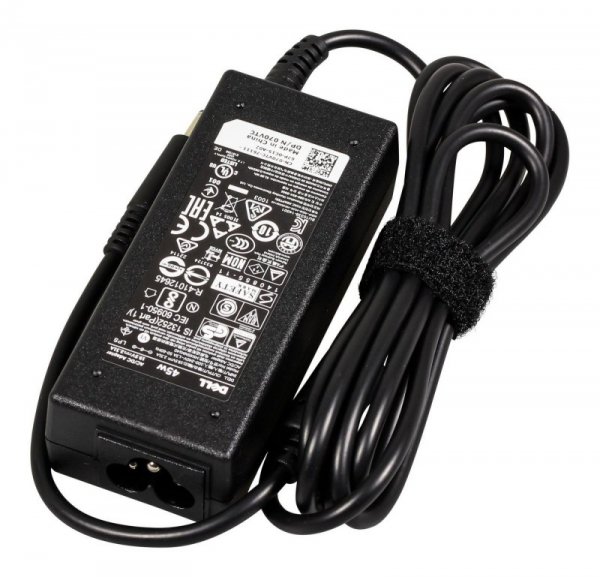 Dell AC Adapter, 45W, 19.5V, 3  Pin, 4.5mm, C6 Power Cord  (Not incl.)