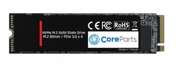 CoreParts 256GB M.2 PCIe NVMe SSD 256GB M.2 NVME Consumer PCIe,  3D NAND, TLC 1776/802 Read/Write(MB/S) - Bulk Packaging (plasti