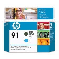 HP Głowica 91 Matte Black and Cyan Printhead