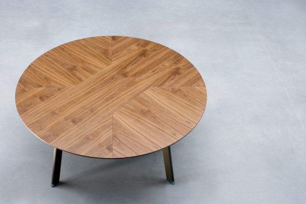 Stół konferencyjny simplic - blat stołu okrągły, okleina naturalna