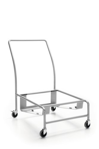 wózek do sztaplowania krzeseł konferencyjnych srebrny