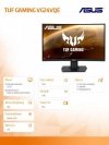 Asus Monitor 23.6 cala VG24VQE TUF GAMING 1500R Curved 165Hz DP HDMIx2 FHD 120Hz PS5 & Xbox Series X^S