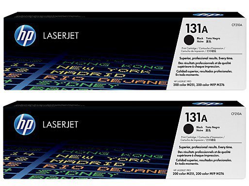 HP Inc. Toner 131A Black 2.4k Dual Pack CF210XD