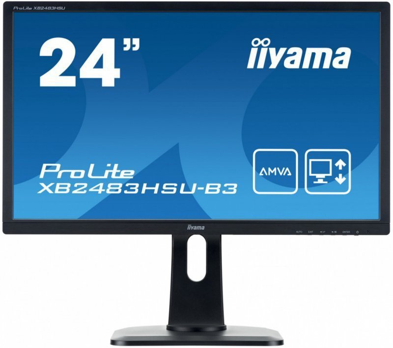IIYAMA Monitor 23.8 ProLite XB2483HSU-B3 HDMI,DP,USB,AMVA,PIVOT
