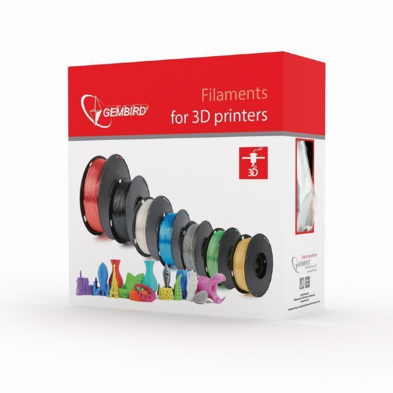 Gembird Filament drukarki 3D PLA^1.75 mm^1kg^żółty