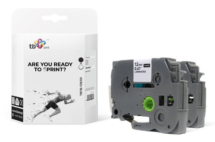 TB Print Taśma TBTB-TZE131 Brother Czarny na Przez. 12x8mm 2 szt.