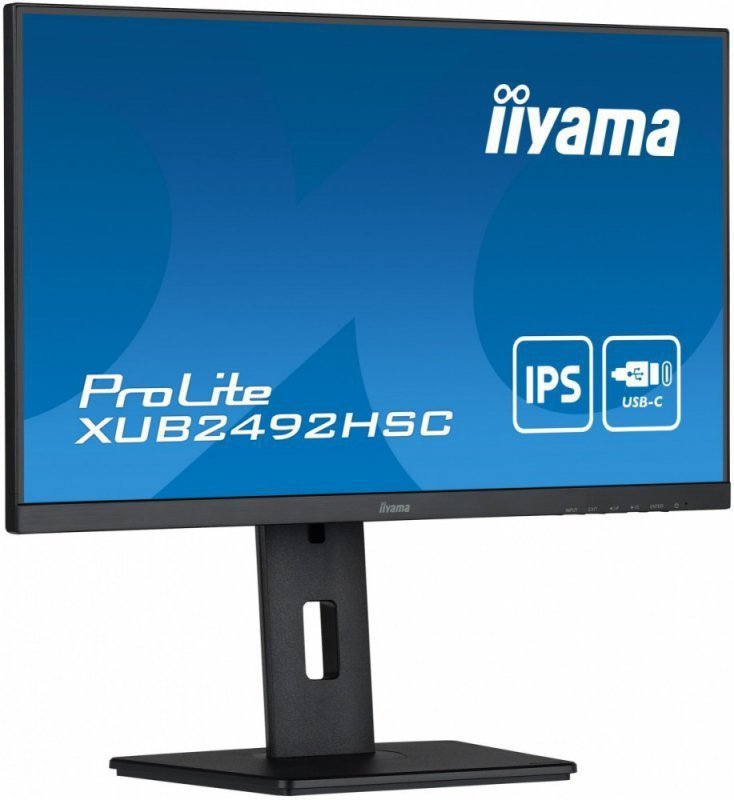 IIYAMA Monitor 24 cale XUB2492HSC-B5 IPS,USB-C,HDMI,DP,USB3.0,HAS(150mm)