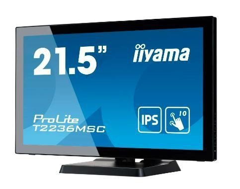 IIYAMA Monitor dotykowy 22 cale T2236MSC-B3 POJ.10pkt.HDMI,DP,VGA,USB3.0,2x2W