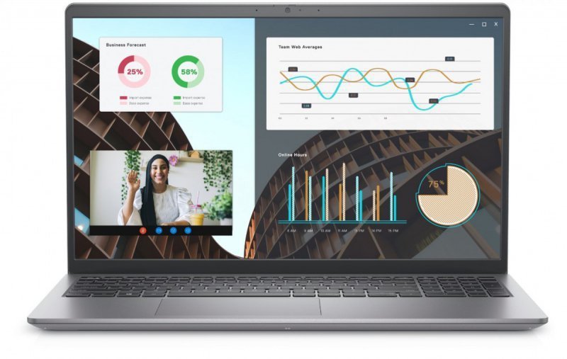 Dell Notebook Vostro 15 (3530) Win11Pro i5-1335U^16GB^512GB SSD^15.6 FHD^Intel Iris Xe^FgrPr^Cam & Mic^WLAN + BT^Backlit Kb^3 Ce