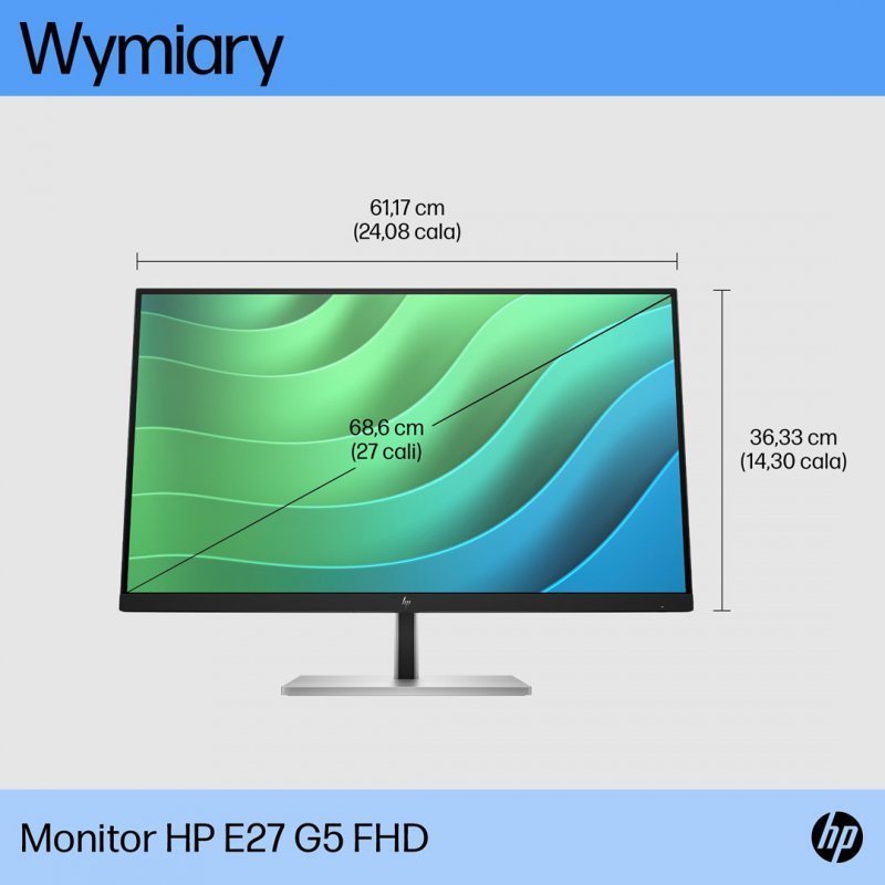 MONITOR HP LED 27&quot; E27 G5 (6N4E2AA) (WYPRZEDAŻ)
