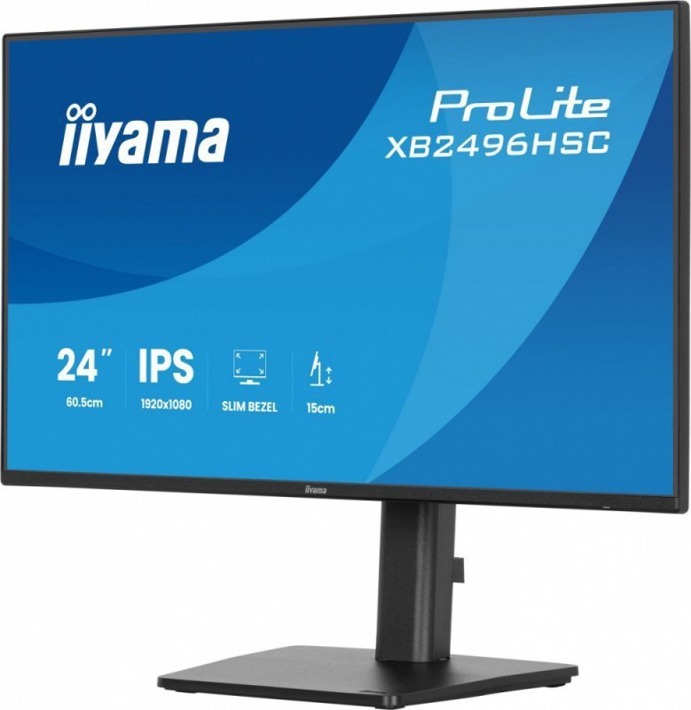 IIYAMA Monitor 24 cale XB2496HSC-B1 IPS, FHD, HDMI, USB-C (PD 65W), 144Hz